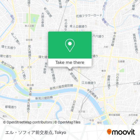 エル・ソフィア前交差点 map