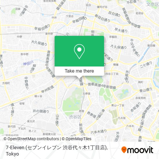 7-Eleven (セブンイレブン 渋谷代々木1丁目店) map
