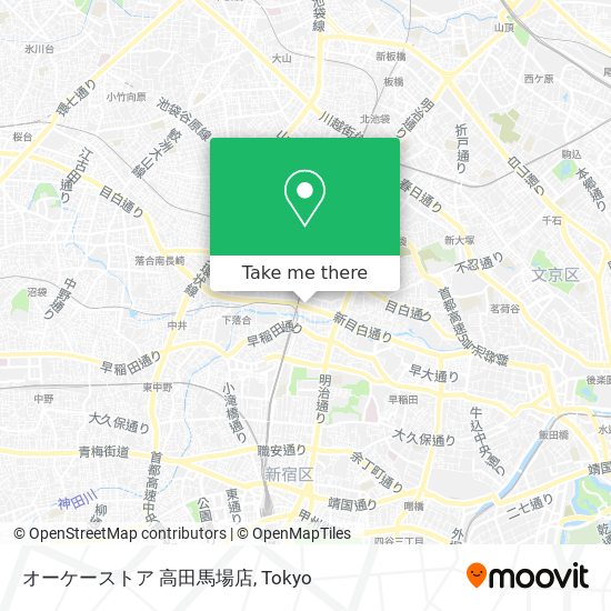 オーケーストア 高田馬場店 map