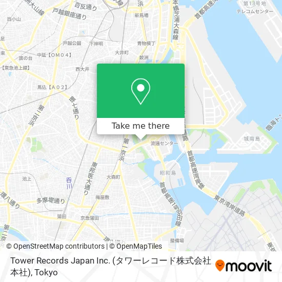 Tower Records Japan Inc. (タワーレコード株式会社 本社) map