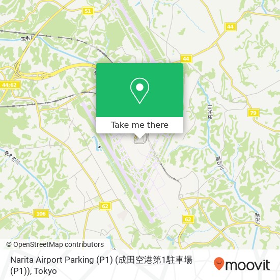 Narita Airport Parking (P1) (成田空港第1駐車場 (P1)) map