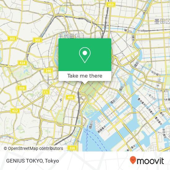 GENIUS TOKYO map