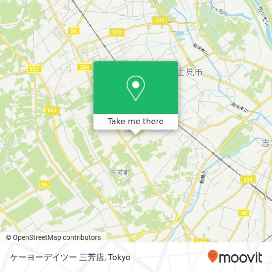 ケーヨーデイツー 三芳店 map