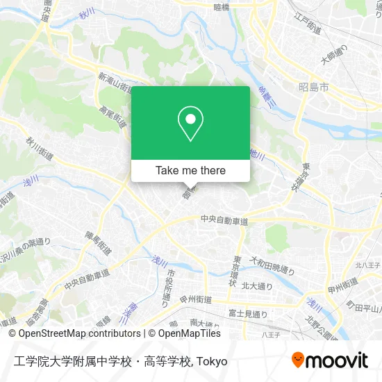 工学院大学附属中学校・高等学校 map