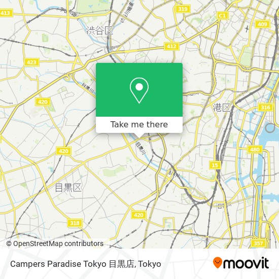 Campers Paradise Tokyo 目黒店 map
