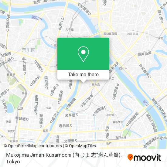 Mukojima Jiman-Kusamochi (向じま 志”満ん草餅) map
