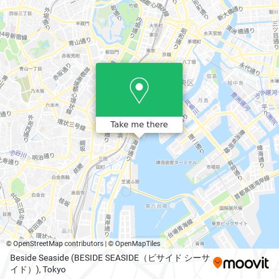 Beside Seaside (BESIDE SEASIDE（ビサイド シーサイド）) map