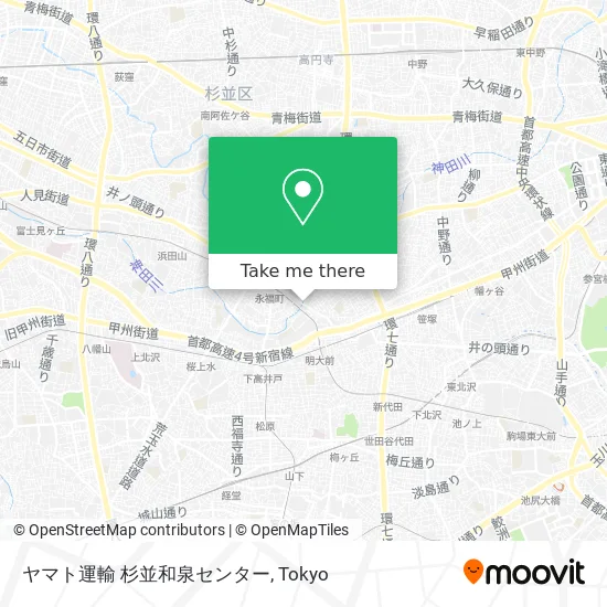 ヤマト運輸 杉並和泉センター map