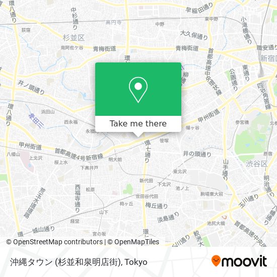 沖縄タウン (杉並和泉明店街) map