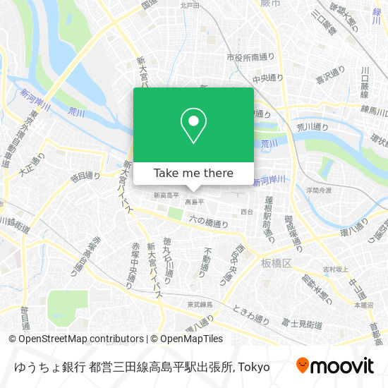 ゆうちょ銀行 都営三田線高島平駅出張所 map