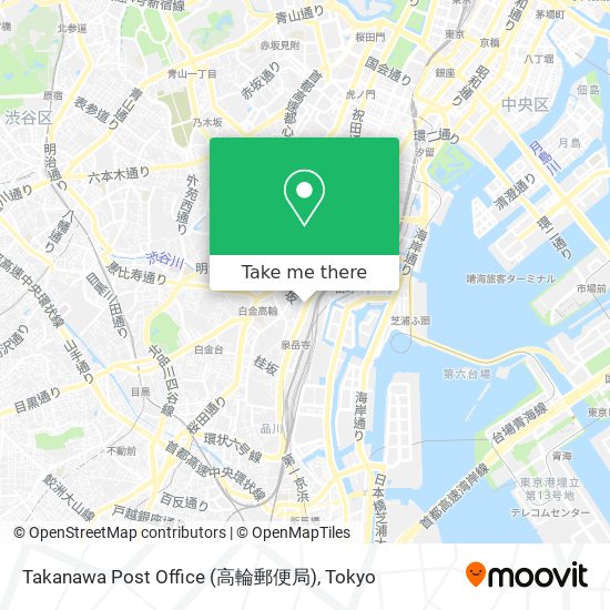 Takanawa Post Office (高輪郵便局) map