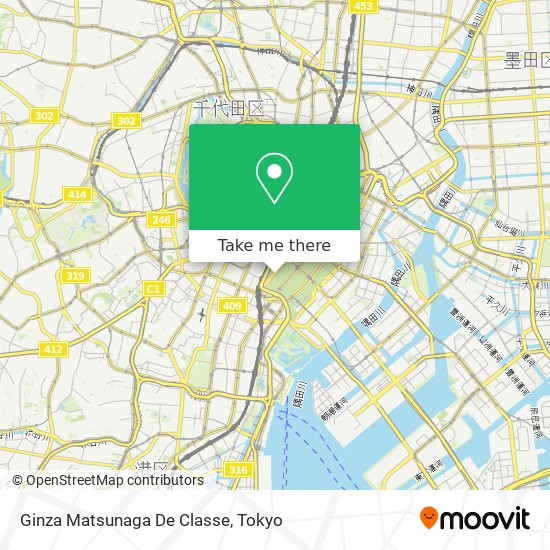 Ginza Matsunaga De Classe map