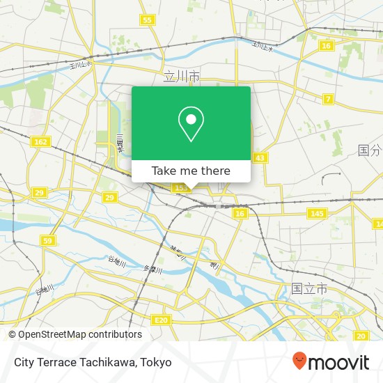City Terrace Tachikawa map
