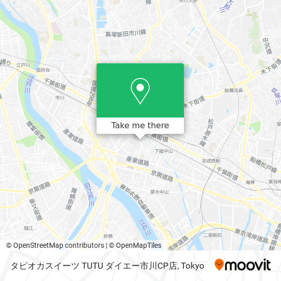 タピオカスイーツ TUTU ダイエー市川CP店 map