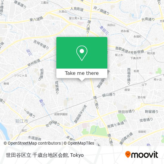 世田谷区立 千歳台地区会館 map