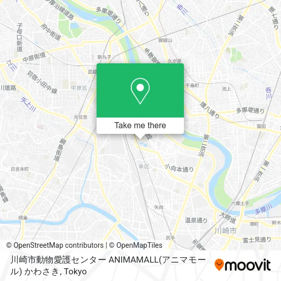 川崎市動物愛護センター ANIMAMALL(アニマモール) かわさき map