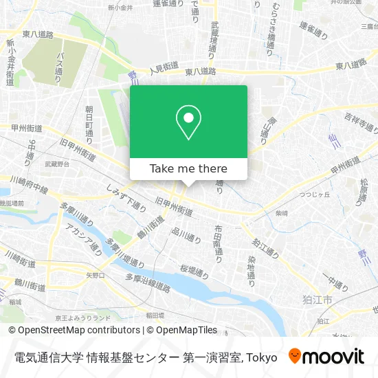 電気通信大学 情報基盤センター 第一演習室 map