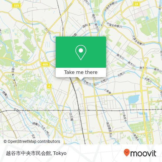 越谷市中央市民会館 map