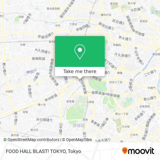 FOOD HALL BLAST! TOKYO map