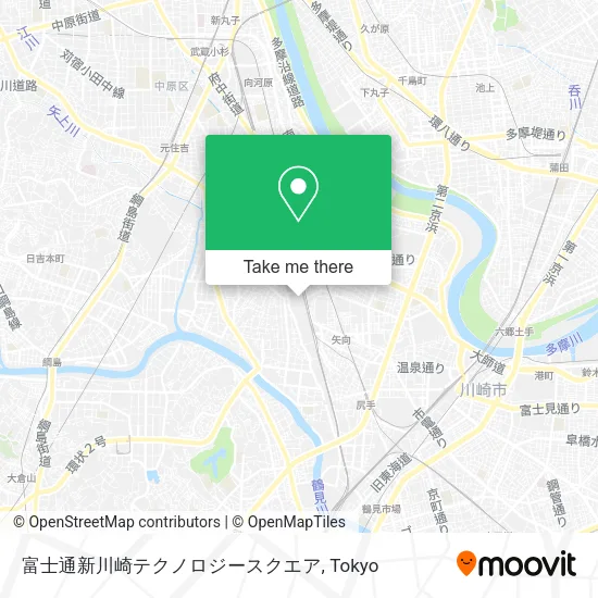 富士通新川崎テクノロジースクエア map