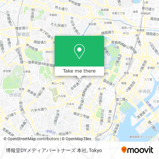 Hakuhodo DY Media Partners Headquarters map