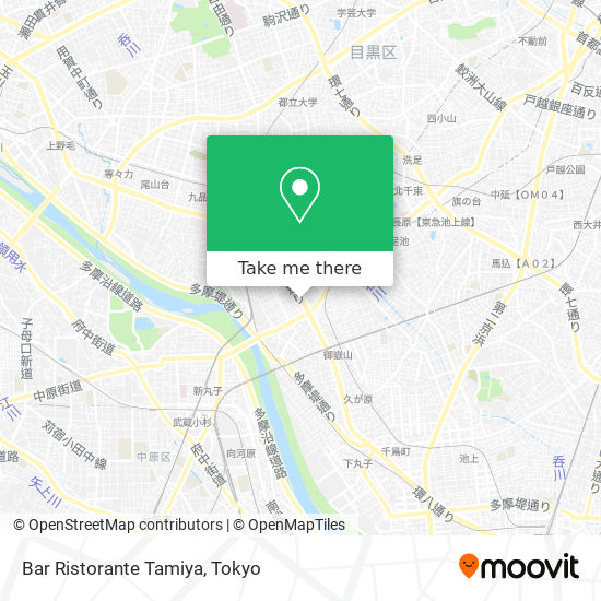 Bar Ristorante Tamiya map