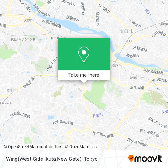 Wing(West-Side Ikuta New Gate) map
