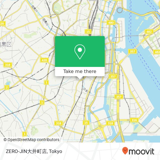 ZERO-JIN大井町店 map