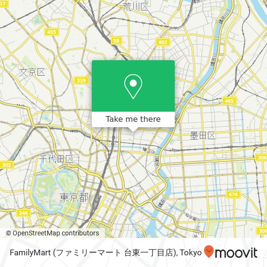 FamilyMart (ファミリーマート 台東一丁目店) map