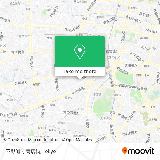 不動通り商店街 map