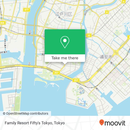 Family Resort Fifty's Tokyo map