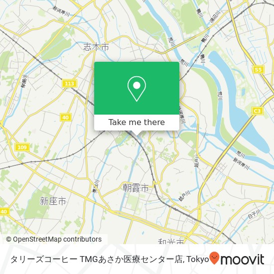 タリーズコーヒー TMGあさか医療センター店 map