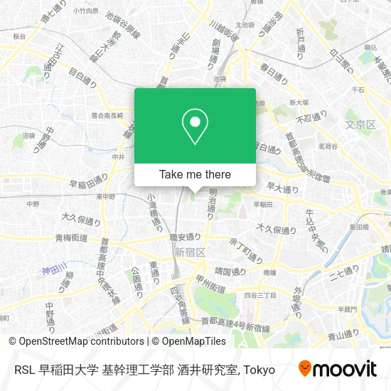 RSL 早稲田大学 基幹理工学部 酒井研究室 map