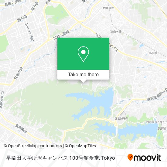 早稲田大学所沢キャンパス 100号館食堂 map