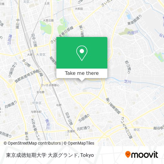 東京成徳短期大学 大原グランド map