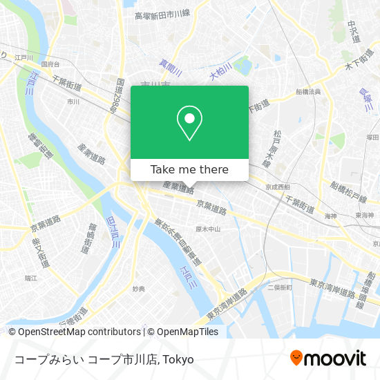 コープみらい コープ市川店 map