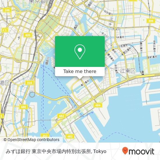 みずほ銀行 東京中央市場内特別出張所 map