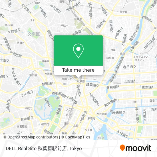 Dell Real Site Akihabara Station Front Store map