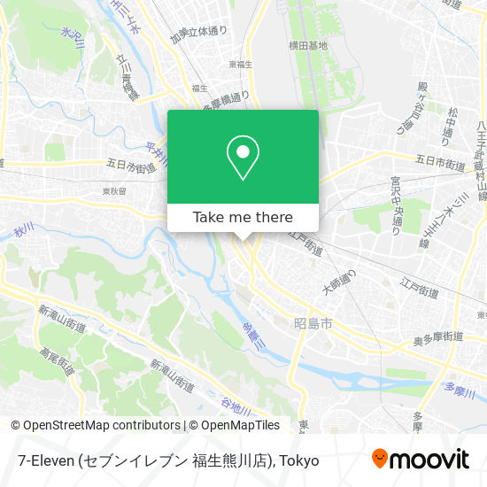 7-Eleven (セブンイレブン 福生熊川店) map