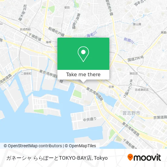 Ganesha Lalaport Tokyo-Bay Branch map