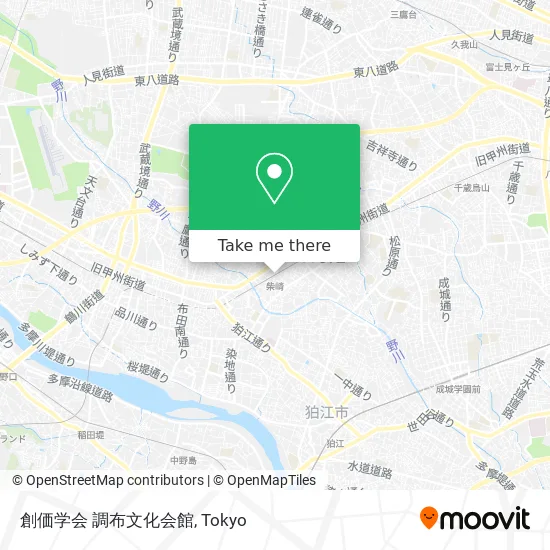 創価学会 調布文化会館 map