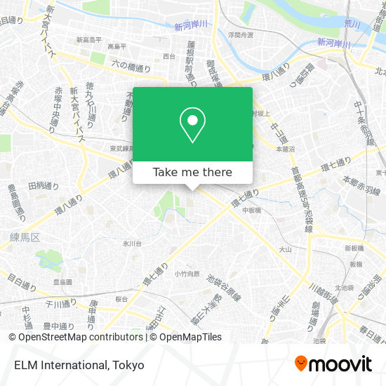 ELM International map