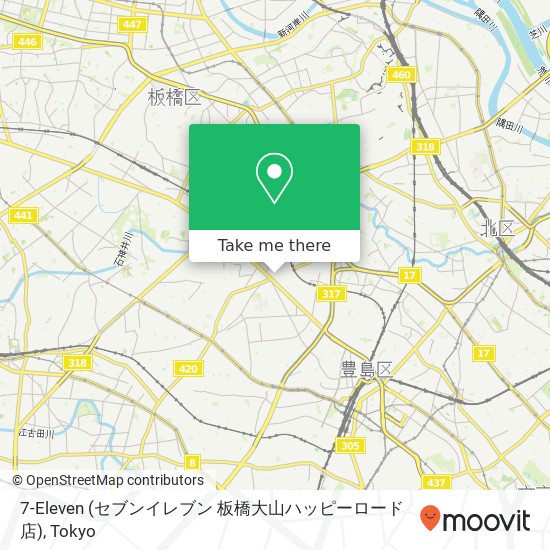 7-Eleven (セブンイレブン 板橋大山ハッピーロード店) map