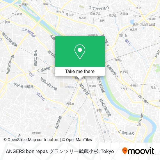 ANGERS bon repas グランツリー武蔵小杉 map