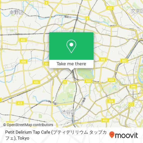 Petit Delirium Tap Cafe (プティデリリウム タップカフェ) map