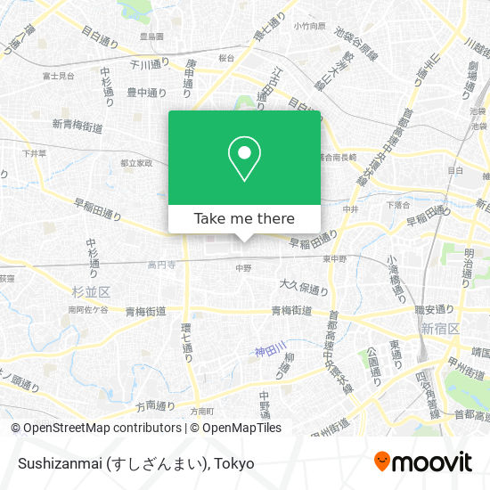 Sushizanmai (すしざんまい) map