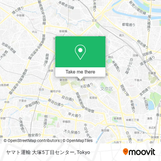 ヤマト運輸 大塚5丁目センター map