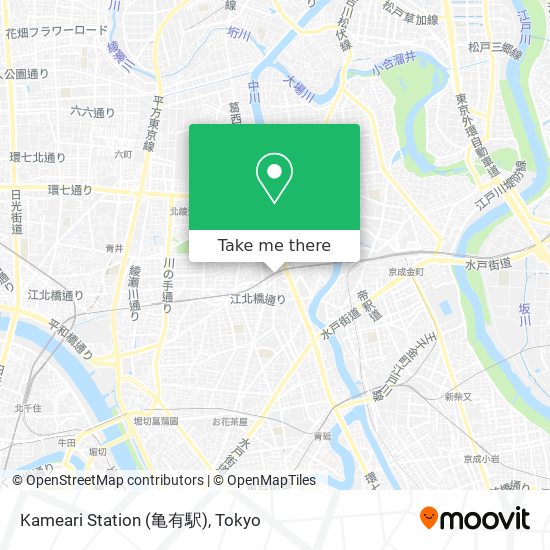 Kameari Station (亀有駅) map