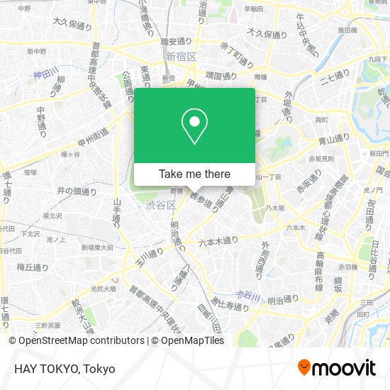 HAY TOKYO map