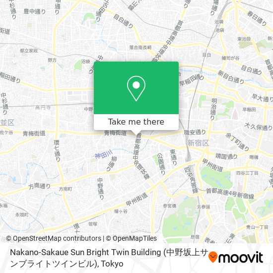Nakano-Sakaue Sun Bright Twin Building (中野坂上サンブライトツインビル) map